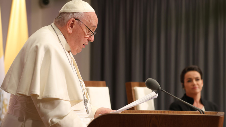 Ferenc pápa beszéde a Sándor-palotában - Pope Francis' speech at the Sándor Palace