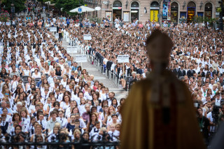 A budapesti katolikus iskolák közös Veni Sanctéja 2017. szeptember 1-jén